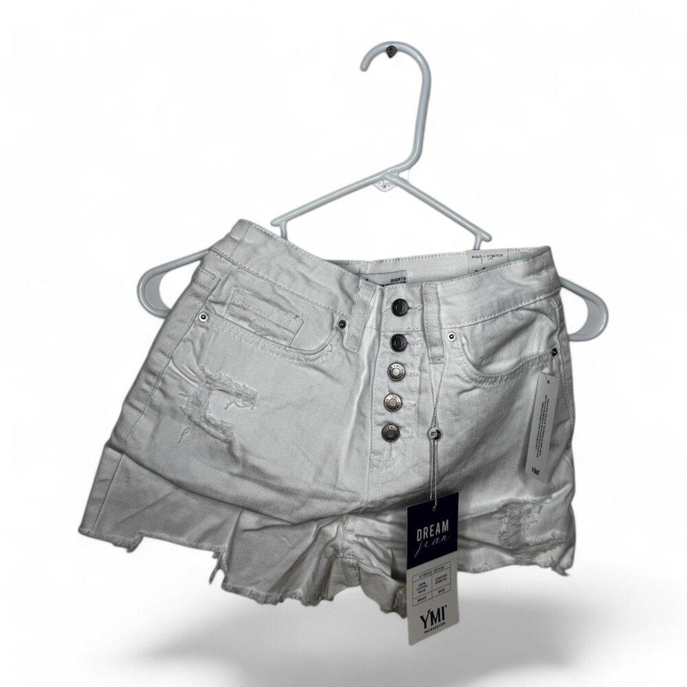 Dream Jean YMI White High Rise Shorts - Size 3/26